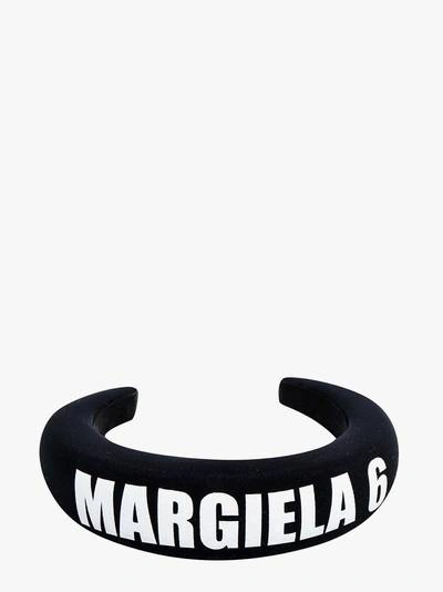 Shop Mm6 Maison Margiela Hairbands In Black