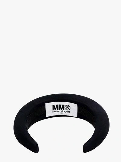 Shop Mm6 Maison Margiela Hairbands In Black