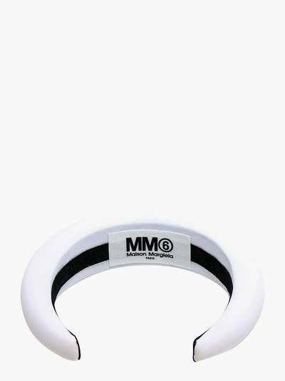 Shop Mm6 Maison Margiela Hairbands In White