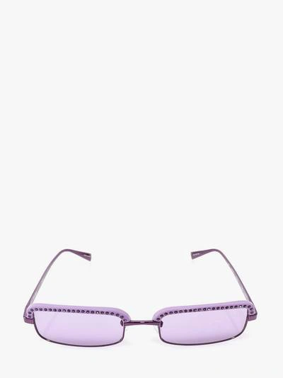 Shop Attico Sunglasses In Purple