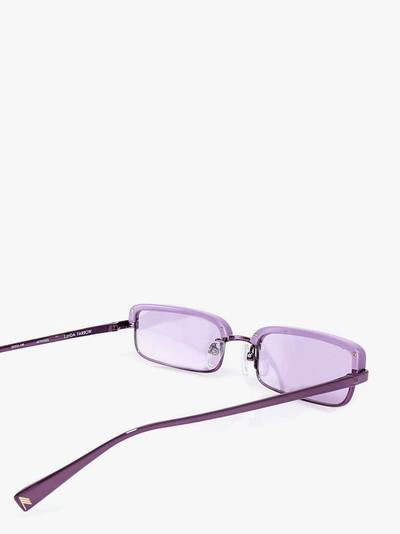 Shop Attico Sunglasses In Purple