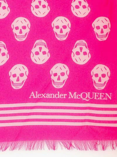 Shop Alexander Mcqueen Scarf In Pink