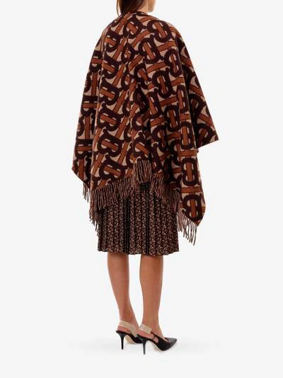 Shop Burberry Cape In Brown