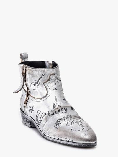 Shop Golden Goose Boots Viand In Silver