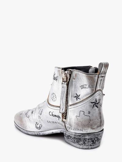 Shop Golden Goose Boots Viand In Silver