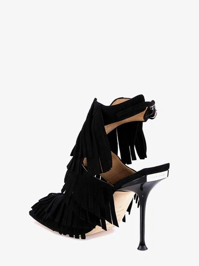 Shop Sergio Rossi Sr Fringe In Black