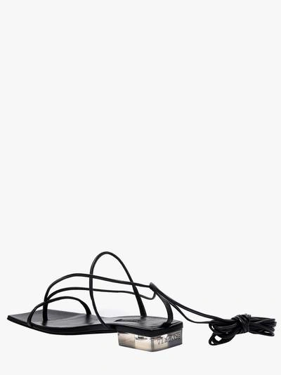 Shop Versace Sandals In Black