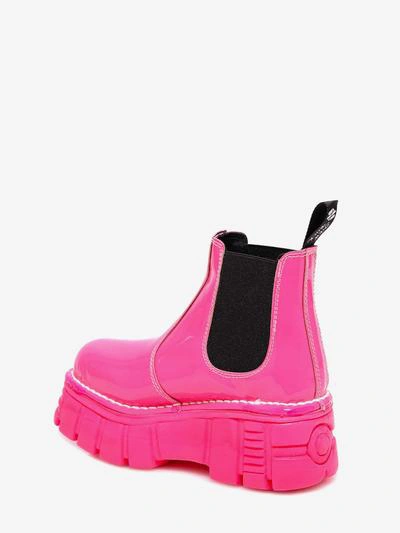Shop New Rock Ankle Boots In Pink