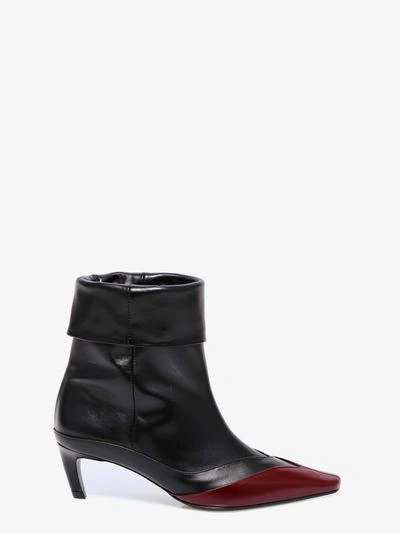 Shop Salondeju Pointed Frame Boots In Black
