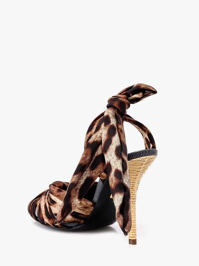 Shop Dolce & Gabbana Sandals In Natural Print