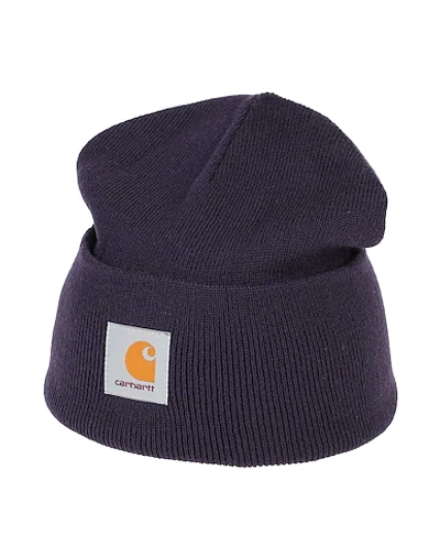 Shop Carhartt Hat In Dark Purple
