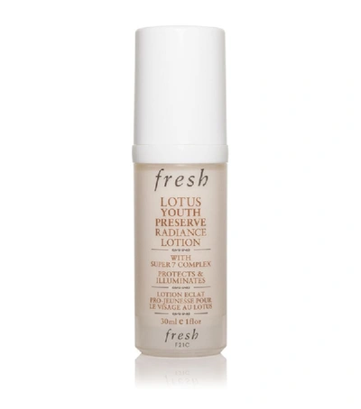 Shop Fresh Lotus Youth Preserve Face Lotion In White