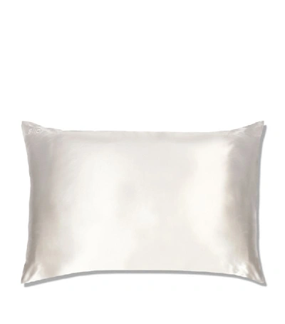 Shop Slip Silk Queen Pillowcase In White
