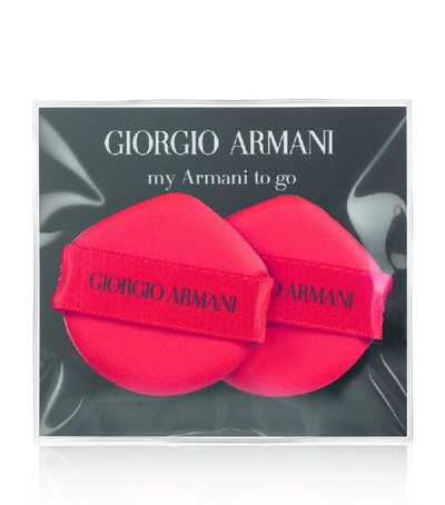 Shop Armani Collezioni To Go Cushion Foundation Sponge Duo In White