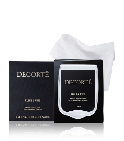 Shop Decorté Refining Cleansing Cloths In White