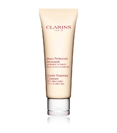 Shop Clarins Gentle Foaming Cleanser For Dry/sensitive Skin (125ml) In White