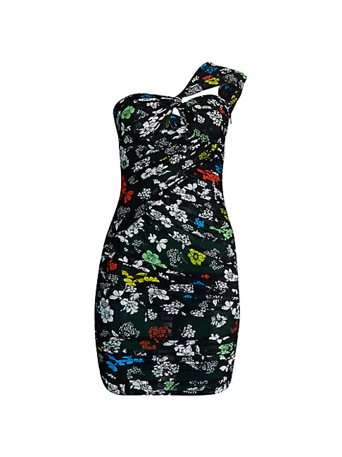 versace one shoulder dress