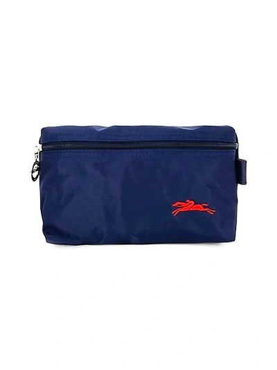 Shop Longchamp Le Pliage Club Kit Cosmetic Bag In Navy