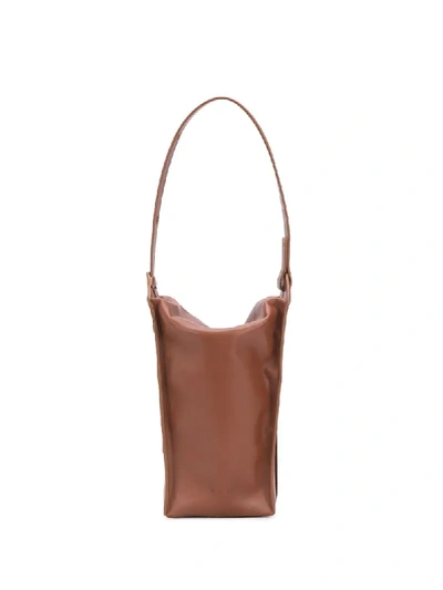 Shop Aesther Ekme The Vanity Side Zip Detail Bag In Brown