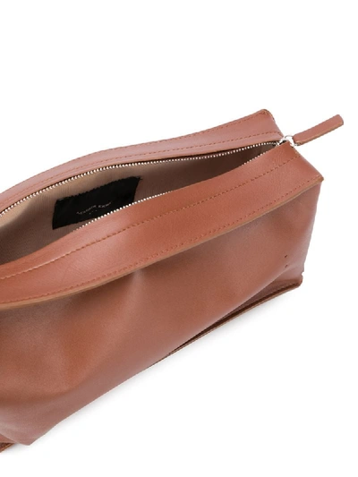 Shop Aesther Ekme The Vanity Side Zip Detail Bag In Brown