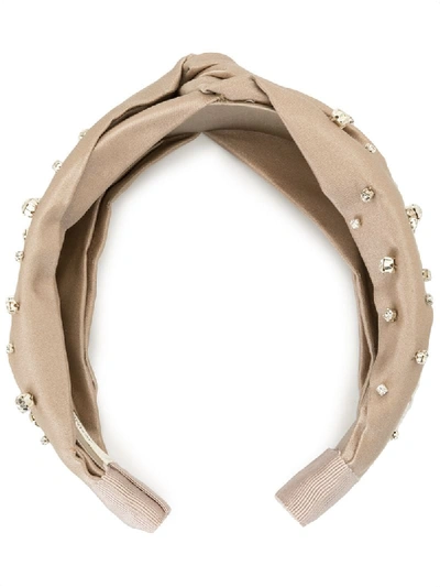 Shop Jennifer Behr Lilian Headband In Neutrals