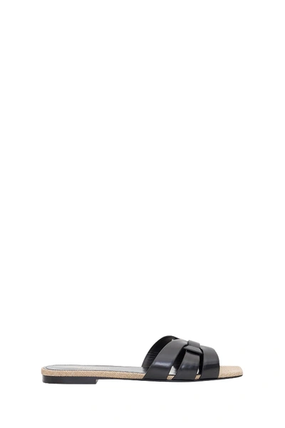 Shop Saint Laurent Tribute Nu Pieds 05 Sandals In Nero