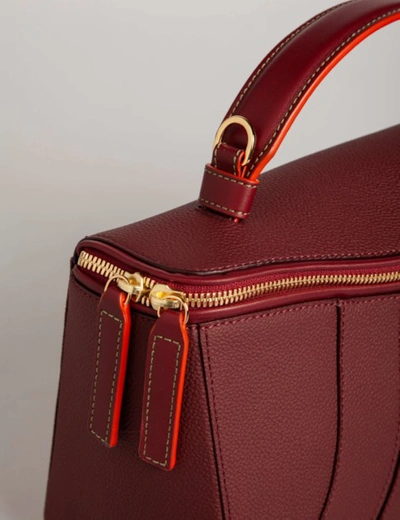 Shop Mietis Angie Burgundy Bag In Brown