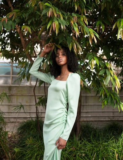 Shop Aéryne Penelope Dress In Green