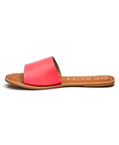 Shop Matisse Coconuts By  Cabana Flat Sandal Women's Shoes In Pink Neon