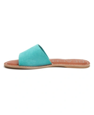 Shop Matisse Coconuts By  Cabana Flat Sandal Women's Shoes In Mint Suede