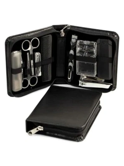 Shop Bey-berk 13-piece Manicure & Grooming Set In Black