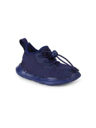 Shop Akid Girl's Atticus Sequin Sneakers In Navy Blue