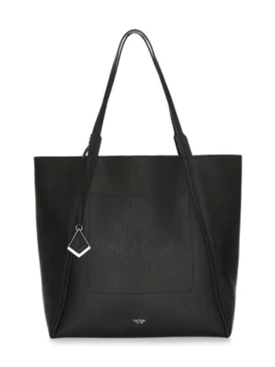 Shop Botkier Trinity Pebbled Leather Tote In Black