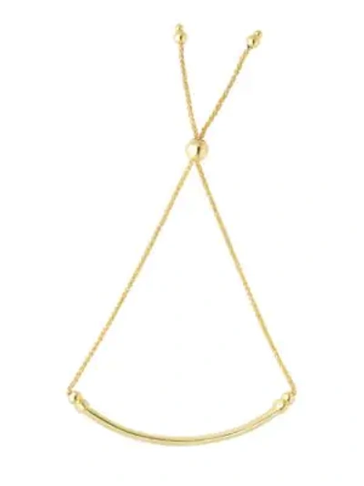 Shop Saks Fifth Avenue Adjustable Goldtone Chain Bracelet