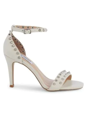 steve madden white studded sandals