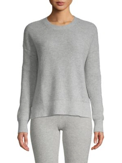 Shop Amicale Textured Cashmere Sweater In Grey