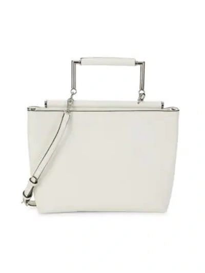 Shop Sam Edelman Ellie Faux Leather Satchel In White