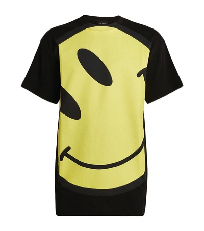 Shop Raf Simons Oversized Smiley Print T-shirt