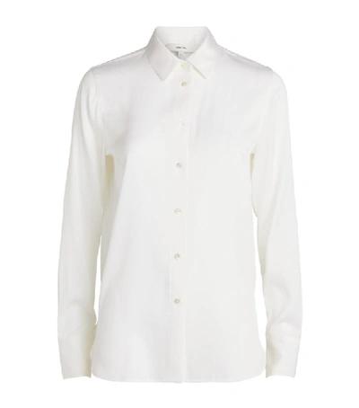 Shop Vince Vin Ba 2020 Slim Fitted Blouse In White