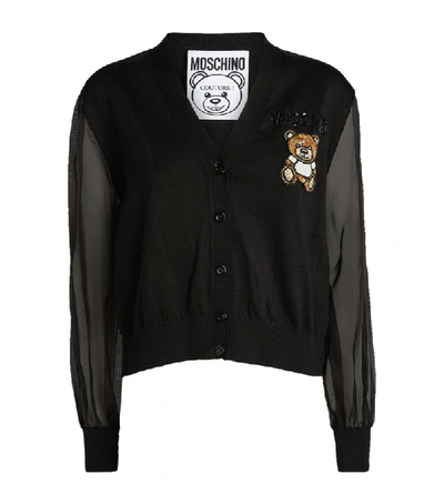 Shop Moschino Teddy Bear Cardigan