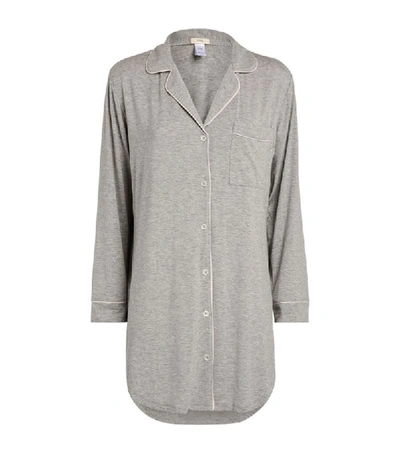 Shop Eberjey Modal Gisele Sleep Shirt In Grey