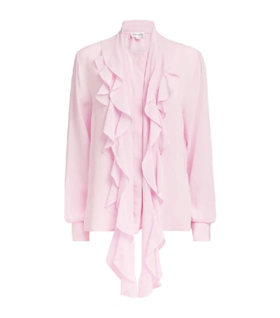 Shop Victoria Beckham Ruffle-neck Blouse