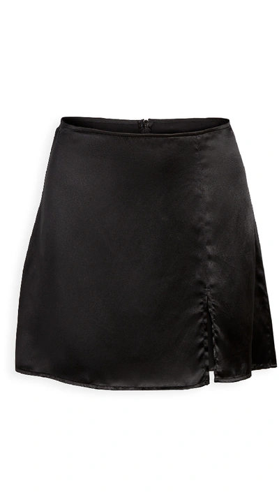 Shop Reformation Robbie Skirt In Black