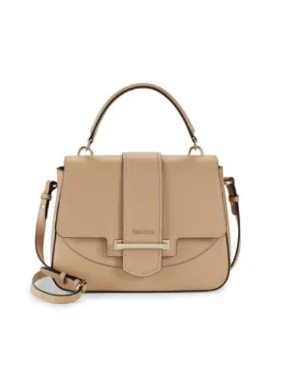 Shop Calvin Klein Leather Satchel In Rye