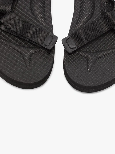 Shop Suicoke Black Depa-cab Strap Sandals