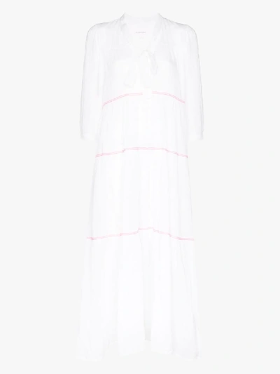 Shop Honorine White Giselle Tiered Maxi Dress