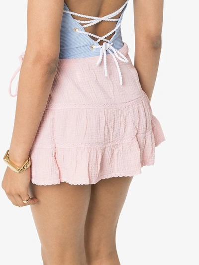 Shop Honorine Pink Jane Tiered Skirt