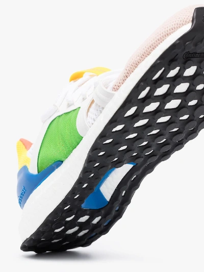 Shop Adidas Originals Multicoloured Ultraboost Sneakers In White