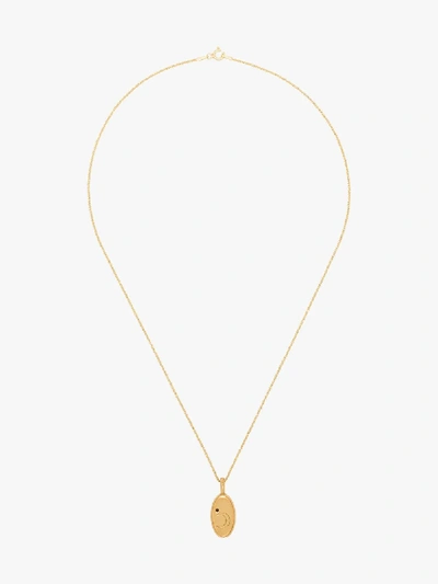 Shop Hermina Athens Gold-plated Moon Tarot Pendant Necklace