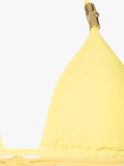 Shop Heidi Klein Cancun Triangle Bikini Top In Yellow